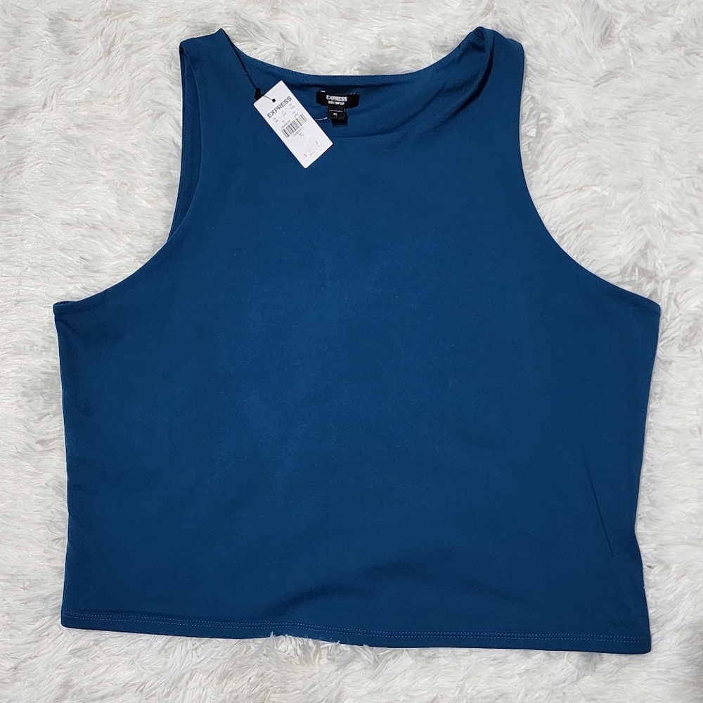 Blue Sleeveless Top